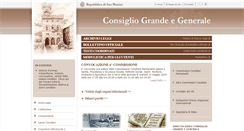 Desktop Screenshot of consigliograndeegenerale.sm